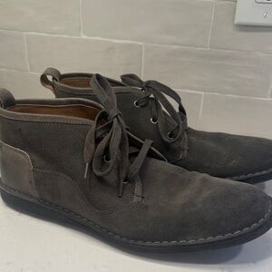 John Varvatos Dark Gray suede Chukka Boots